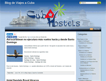 Tablet Screenshot of blogviajes.cuba-hostels.com